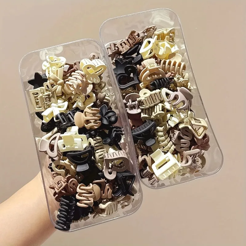 5/10/20/30pcs Beige Mixed Pack Small Clips, Cute Girl Accessories - Perfect for Daily Use, Special Occasions, or Travel Gifts