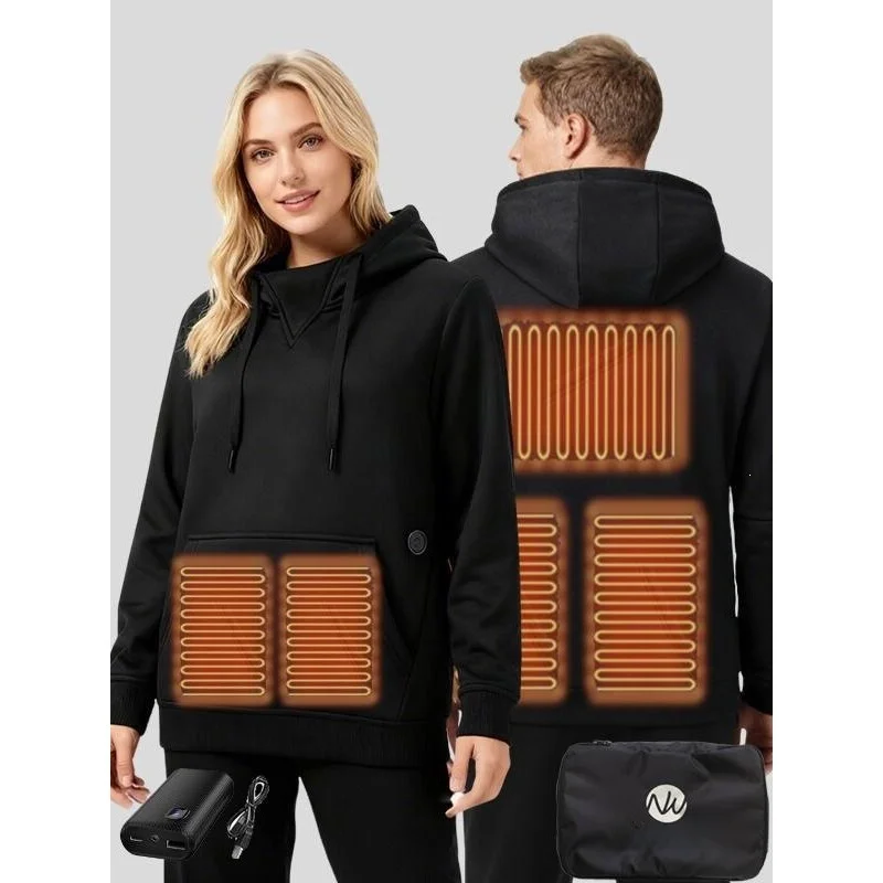 

Smart Heating Hoodie Men's USB Heated Sweatshirt Heat Generating Pullover Spring Summer Autumn Fashionable Animal Pattern