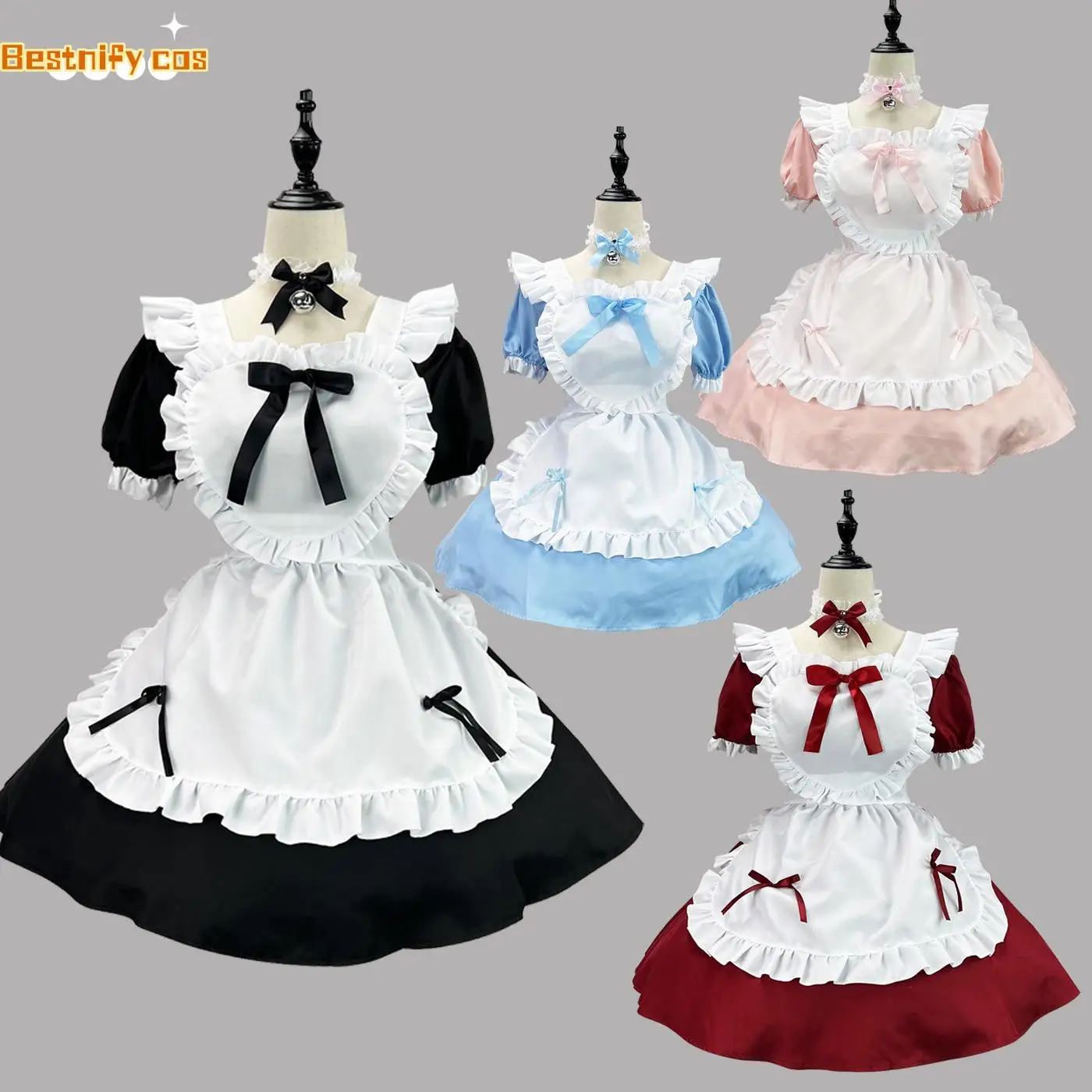 

Game Anime Roleplay Japanese Black Classic Maid Alice Soft Sister Lolita Maid Dress Coffee Shop Dress Costume