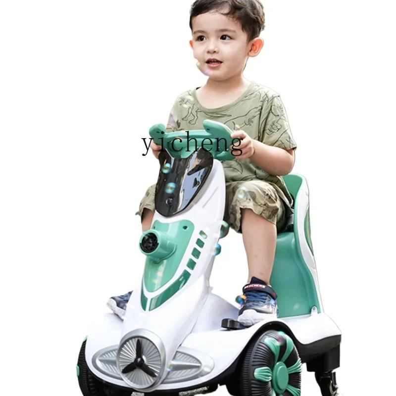 Carro elétrico infantil xl, máquina de bolhas, equilíbrio, meninos e meninas, carro de brinquedo com controle remoto, carro de deriva de quatro rodas