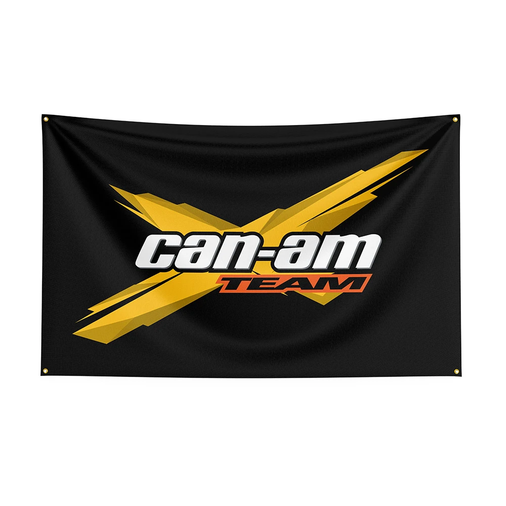 3x5Ft Can-ams Flag Polyester Printed Racing Car Banner For Decor