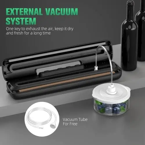 Sealer voor plastic zakken Sealer voor plastic zakken Voedselvacuüm Sellador de • Warmteafdichtingszakken Vacuümsealerzakken Zaksealer Vacuüm