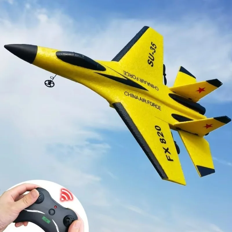 New 2.4g Remote Control Aircraft Fighter Fixed Wing Glider Foam Aircraft Crashworthy Fall Resistant Model Boy Birthday Toys Gift