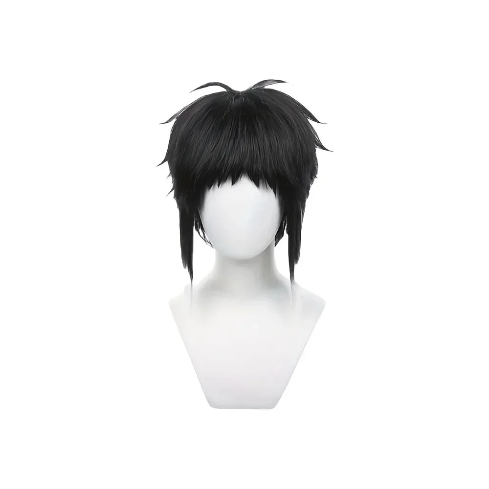 Bungo Bungou Stray Dogs Akutagawa Ryunosuke Cosplay Wigs Short Black White Wig Heat Resistant Hair Anime Props