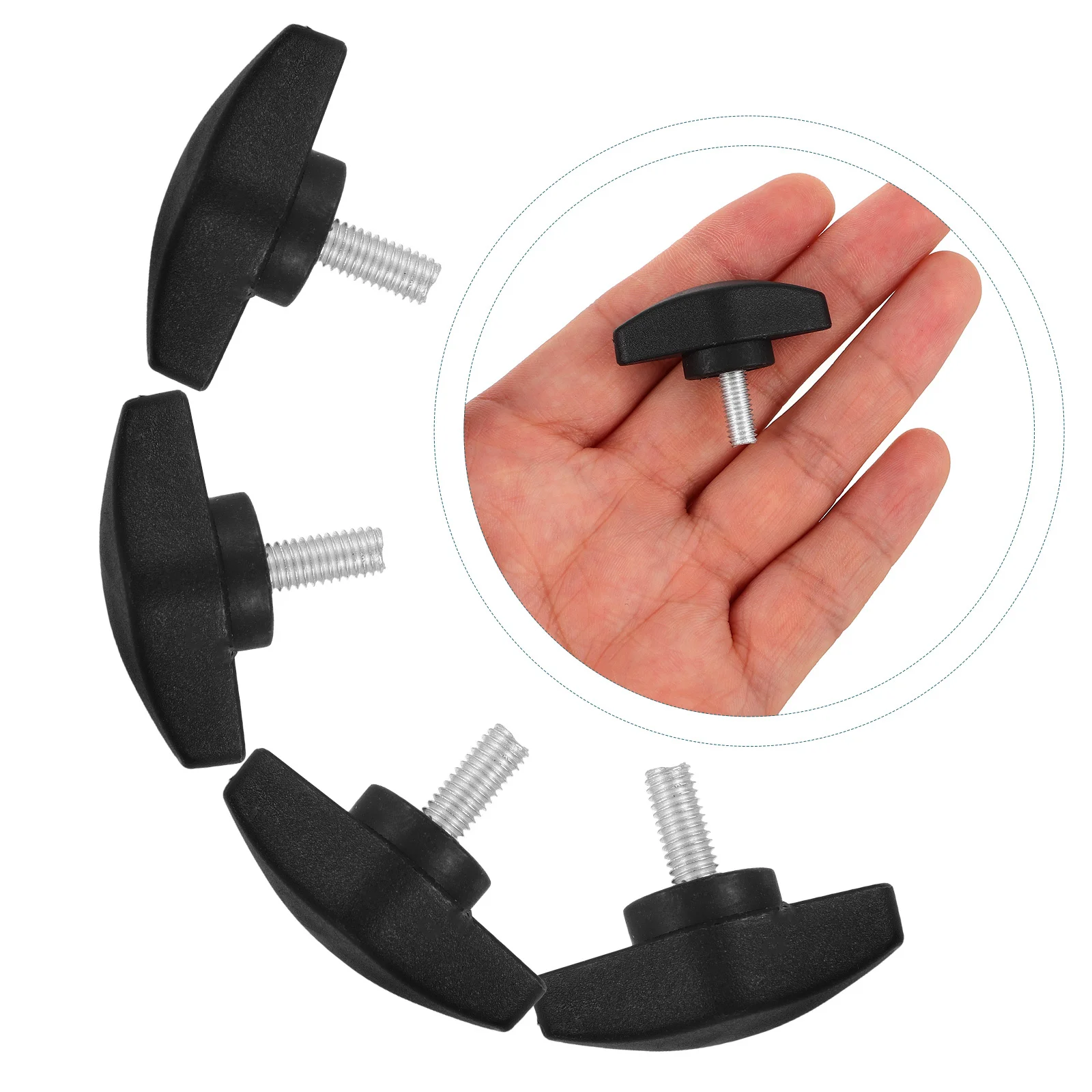 

10Pcs Plastic Knob Screw T-Handle Clamping Fastener for Microphone Stand Fixing Reliable Studio Home Audio Equipment Mounting