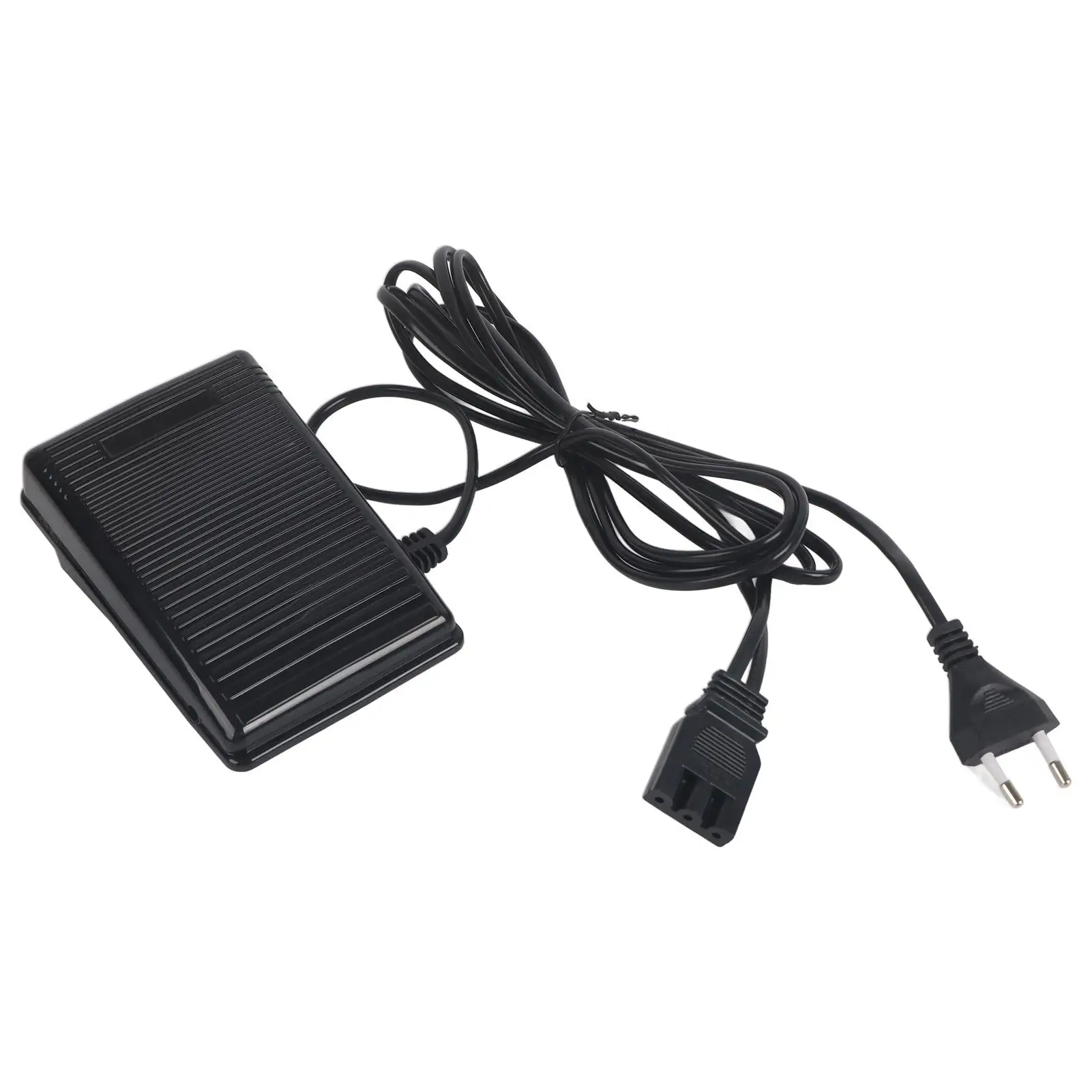 200-240V Black Foot Control Pedal for Home Sewing Machine with EU Plug & Power Cord