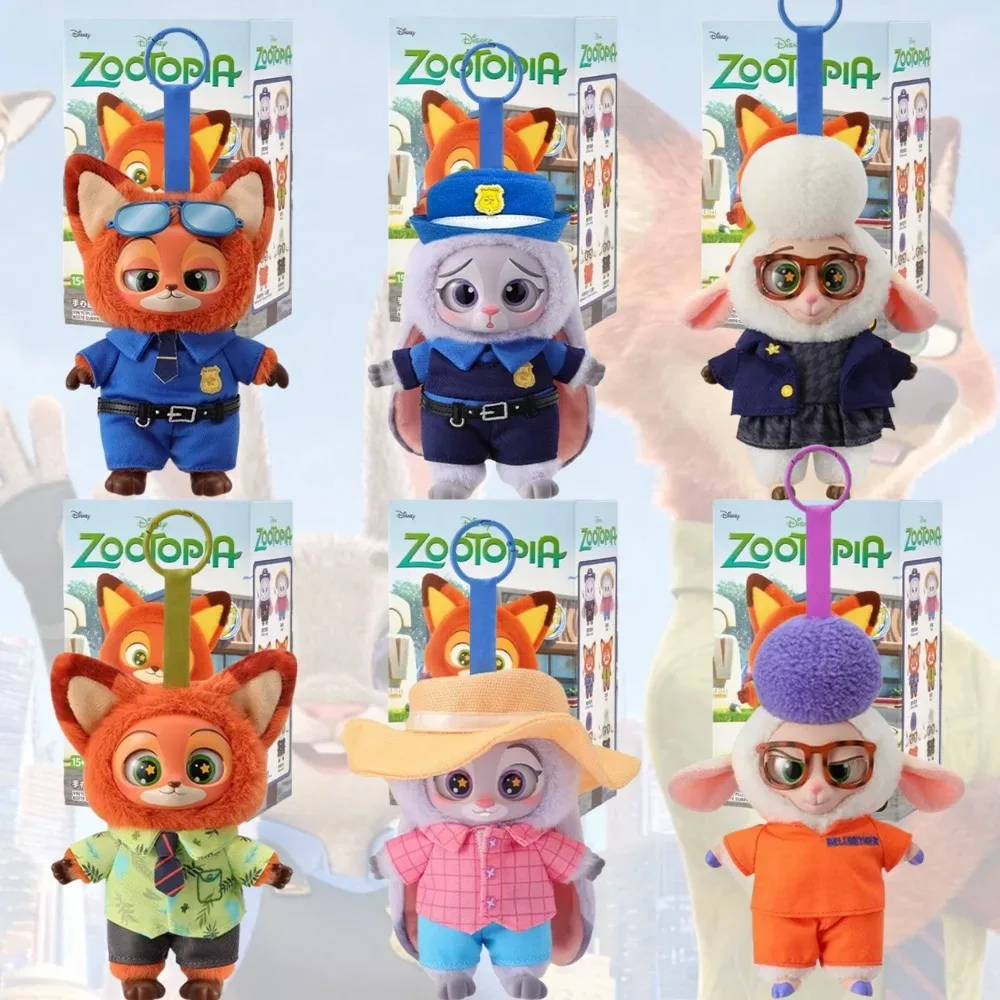 

Оригинальная коллекционная фигурка Zootopia: Ник и Джуди, плюшевая виниловая кукла, загадочная коробка, аниме-фигурки, подарки на Рождество и день рождения