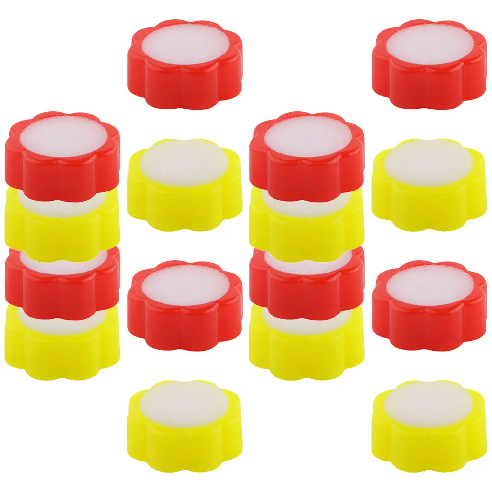 

Набор из 16 влажных губок для пальцев в форме цветка, инструмент для подсчета, увлажнитель для кончиков пальцев, канцелярские принадлежности для кассира