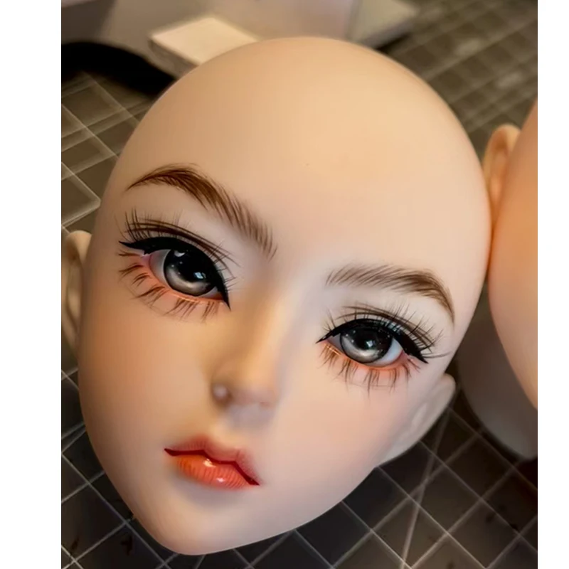 New 1/3 Doll\'s Head with Handmade Makeup 60cm Doll\'s Accessories Dress Up Toys for Children