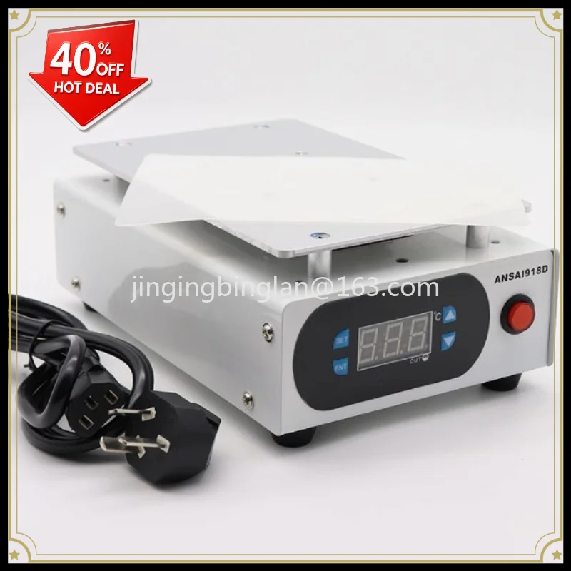 Adjustable 918D constant temperature digital display heating table supplied by the manufacturer,hot plate edge removal tool