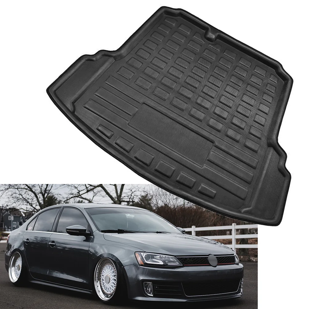 

Car Rear Trunk Cargo Mat Boot Liner Floor Carpet Tray For VW Jetta Mk6 Sedan 2011 2012 2013 2014 2015 2016 2017 2018