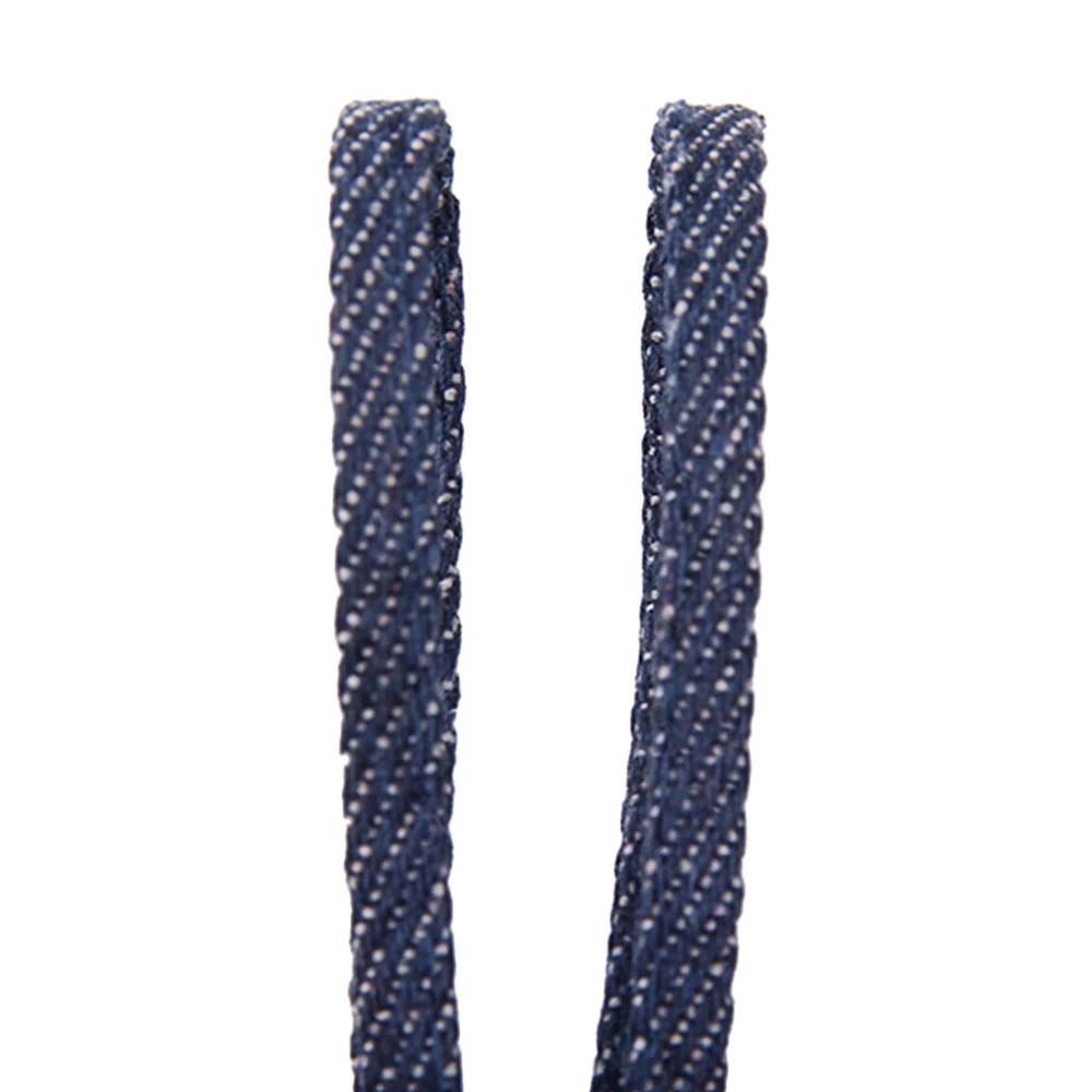 5M/Lot 5mm Denim Blue Flat Cotton Cord Jeans Ribbon Braided Tape for DIY Sewing Apparel Bag Accessories Hoodie Rope view 6
