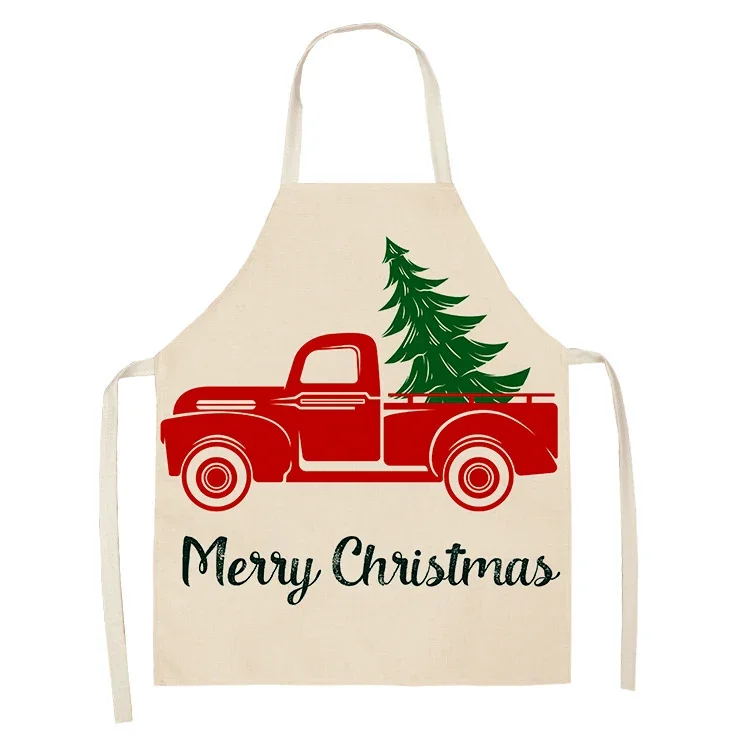 Christmas Decoration Sleeveless Apron Ladies Apron Kitchen Cooking Accessories Children Adult Cleaning Tools Tablier Delantal