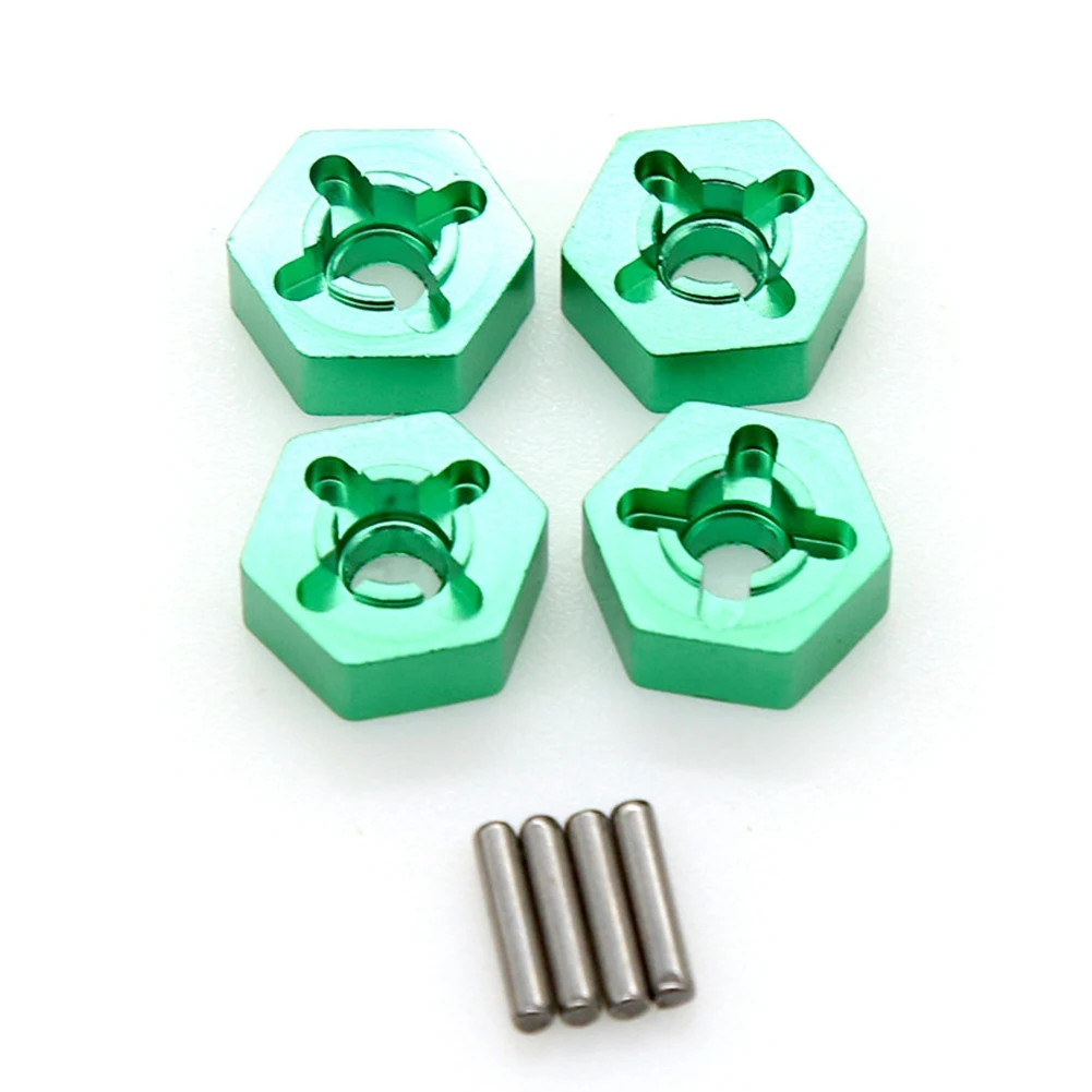 Metal 12mm Combiner Wheel Hub Hex Adapter for Wltoys 104001 1/10 RC Car Upgrade Parts Accessories,Green