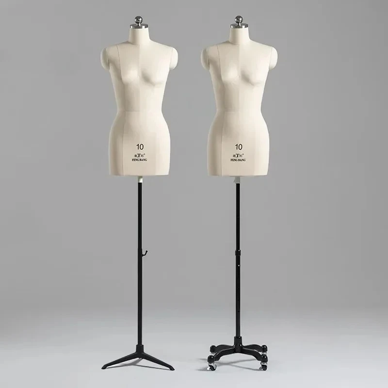 

Can Pin Sewing Tailor Female Mannequin Body with Metal Base for Clothes Design Bust Dress Form Model Display Stand FYMQ
