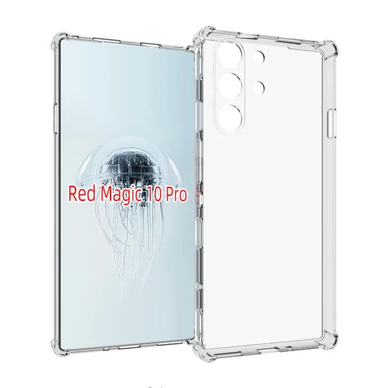 Transparent Funda for Red Magic 10 Pro Plus Case Ultra Thin HD Clear Soft Shockproof Cover for Redmagic 10 Pro Capa