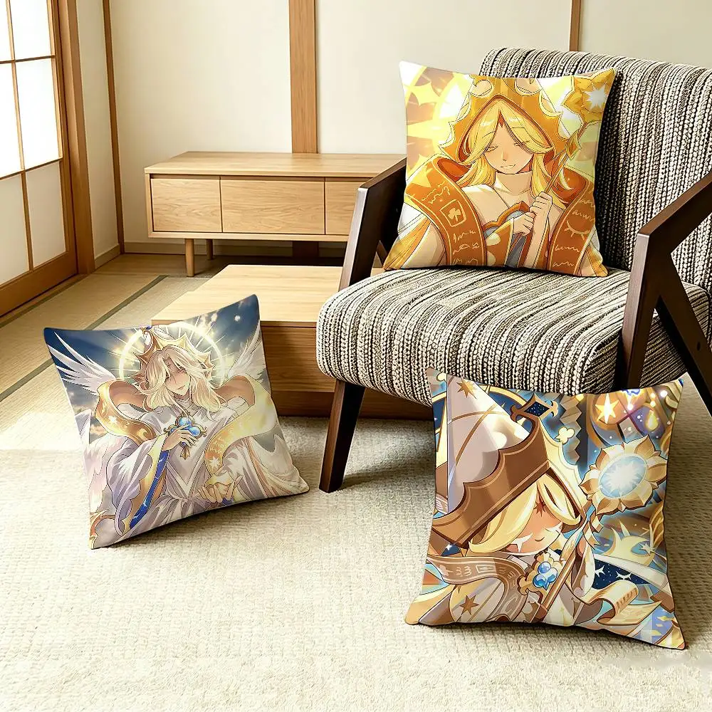 COOL P-Pure Vanilla Cookie   Pillow Case Pattern Printed Pillowcase For Living Room Sofa Cushion Cover