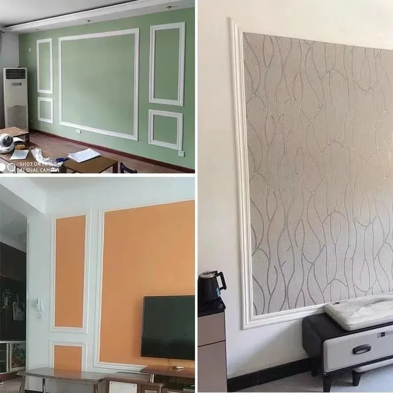 1 قطعة 10 متر/393.7 بوصة ثلاثية الأبعاد ملصق ذاتي اللصق جدار الكسوة خط التفاف الحدود ديكور غرفة المعيشة المنزلية لتقوم بها بنفسك ملصقات خلفية التلفزيون #4