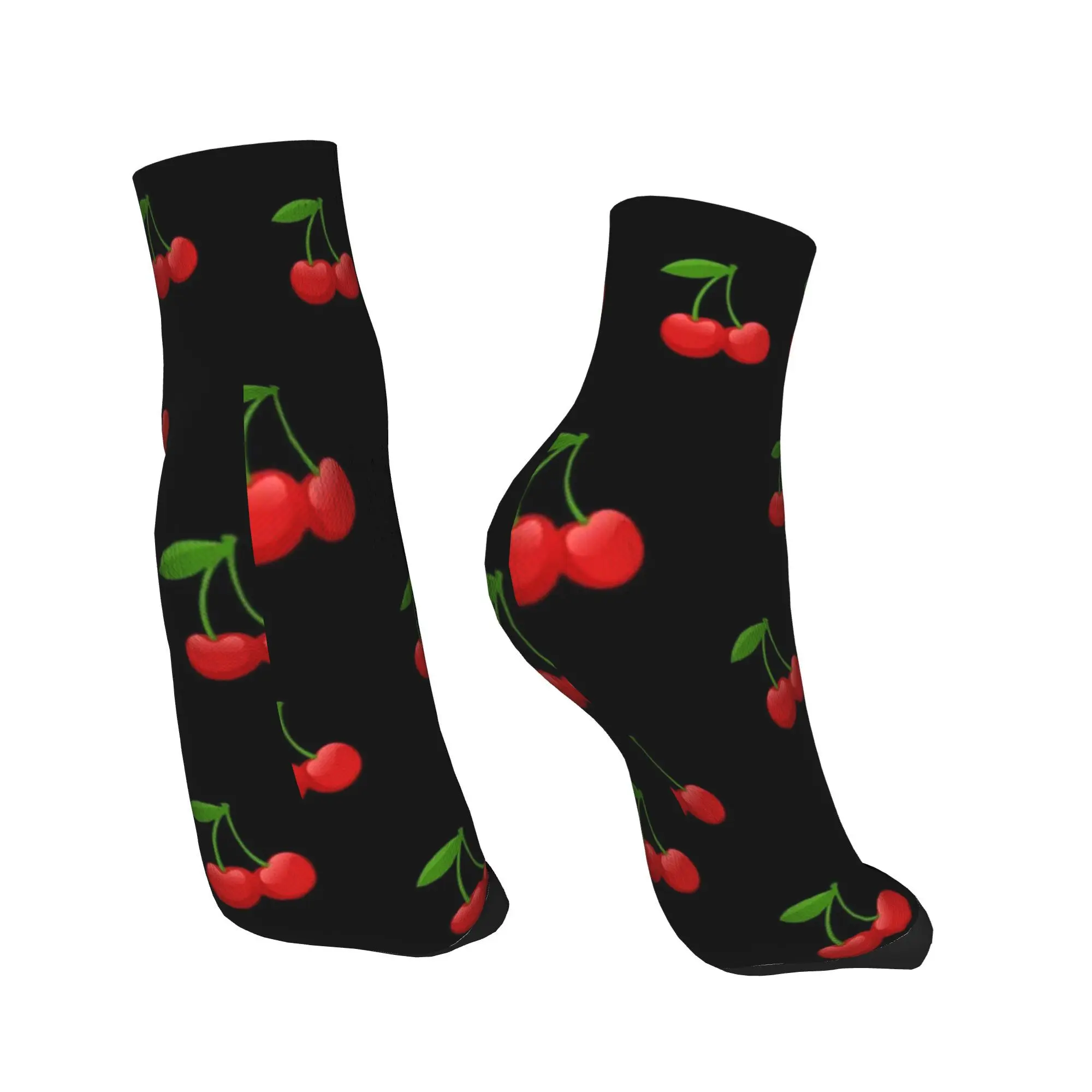 Calzini Cherry per tutte le stagioni Calzini Harajuku che assorbono il sudore Calze casual per uomo Donna Regali