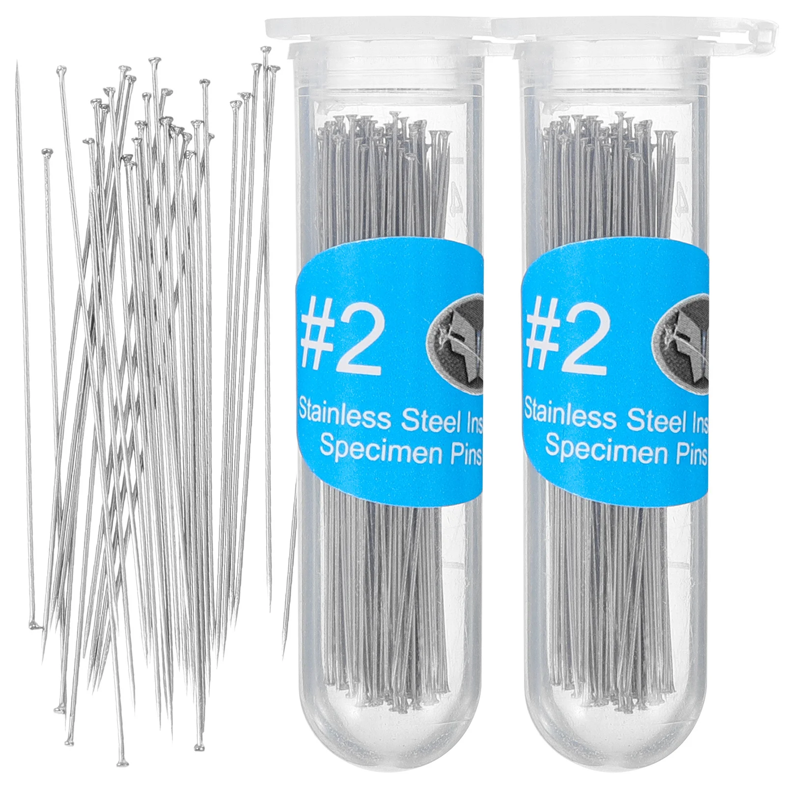 300 pcs Specimen Pins Stainless Steel Metal Entomology Pins For Butterfly Storage Box Included Tool Parts