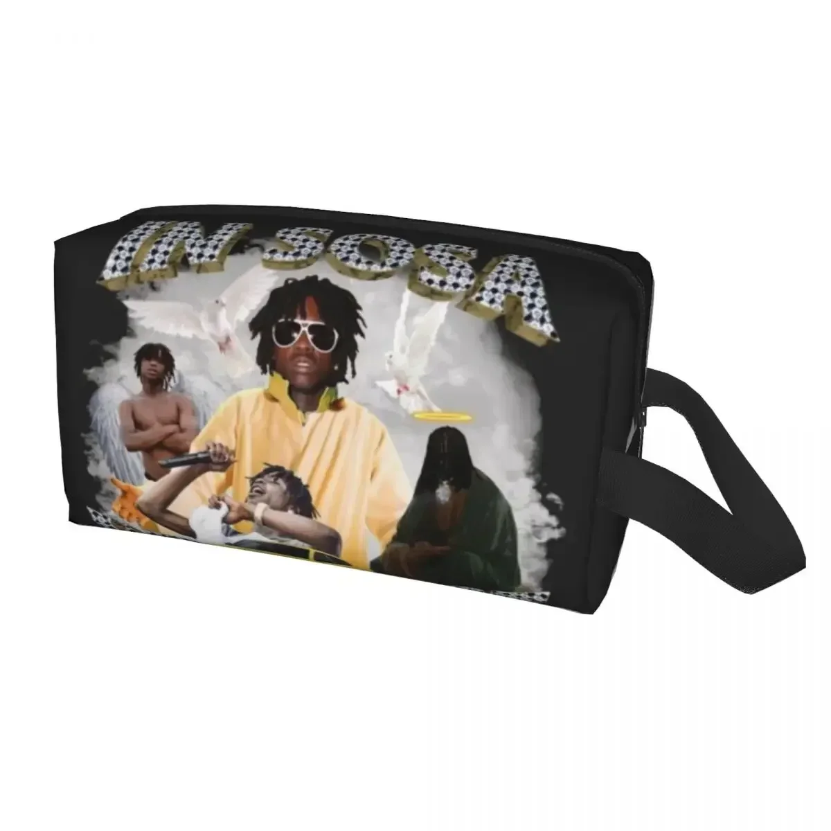 Custom Music Rappyer Chief Keef Travel Cosmetic Bag Women Toiletry Makeup Organizer Ladies Beauty Storage Dopp Kit