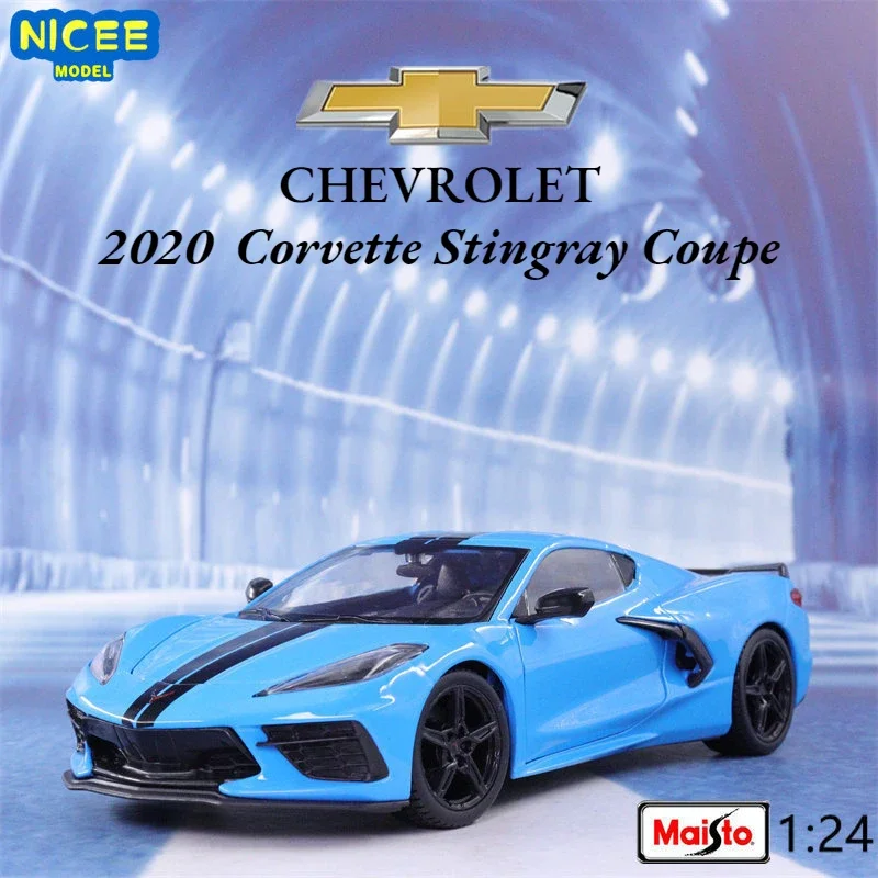 

Maisto 1:24 2020 Chevrolet Corvette Stingray Coupe Sport Car High Simulation Vehicle Diecast Alloy Metal Model Car B569