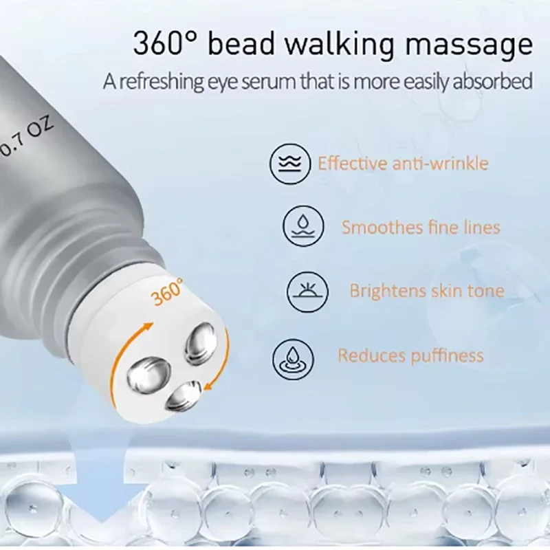 

Anti Dark Circles Eye Serum eye bag for Peptide Eye Serum Anti Wrinkle Face Care Roller Massager Eyes Care korean Eye-skin serum