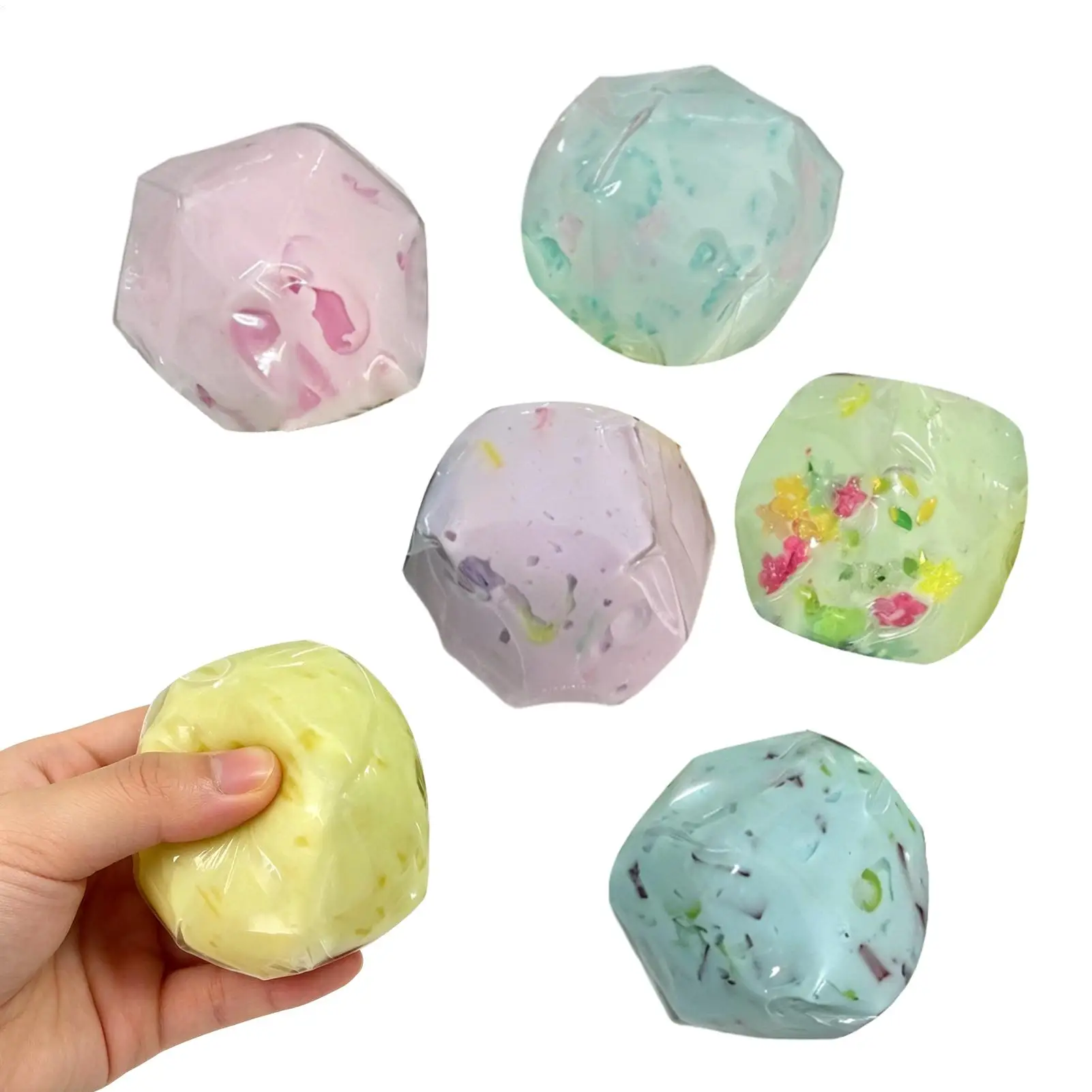 

Squeeze Toys 6PCS Slow Rebound Relief Stress Ball Set Fun Sensory Fidget Toy Kids Boys Girls Children Teens Adult Birthday Gift