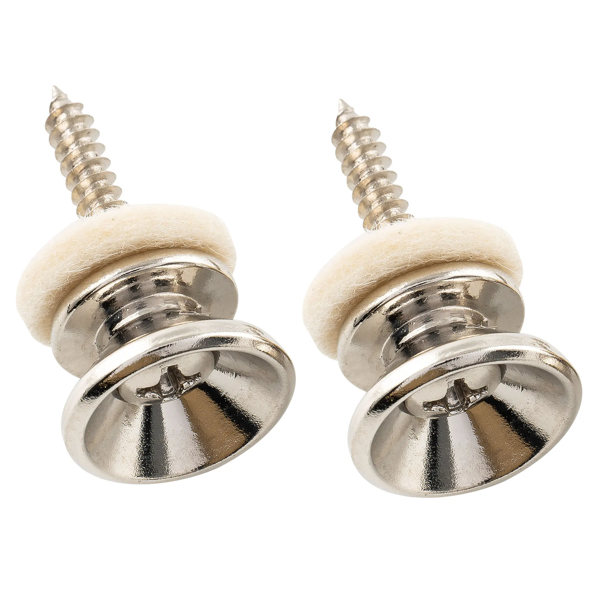 Musiclily Pro Steel Strap Button End Pins for Accoustic Electric Guitar (Set of 2)
