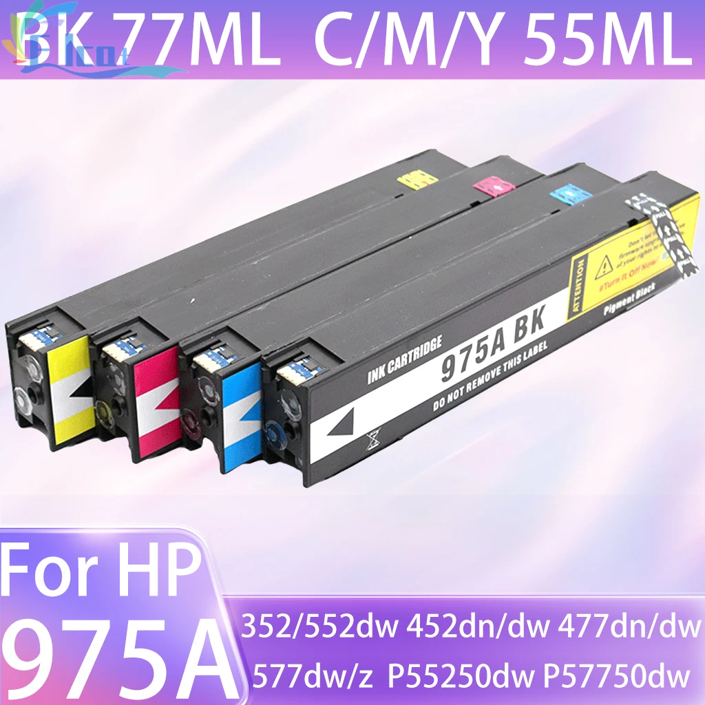 

Чернильный картридж 975 975A для принтера HP PageWide 352dw 377dn 377dw 452dn 452dw 477dn 477dw 552dw 577dw 577z P57750dw P55250dw