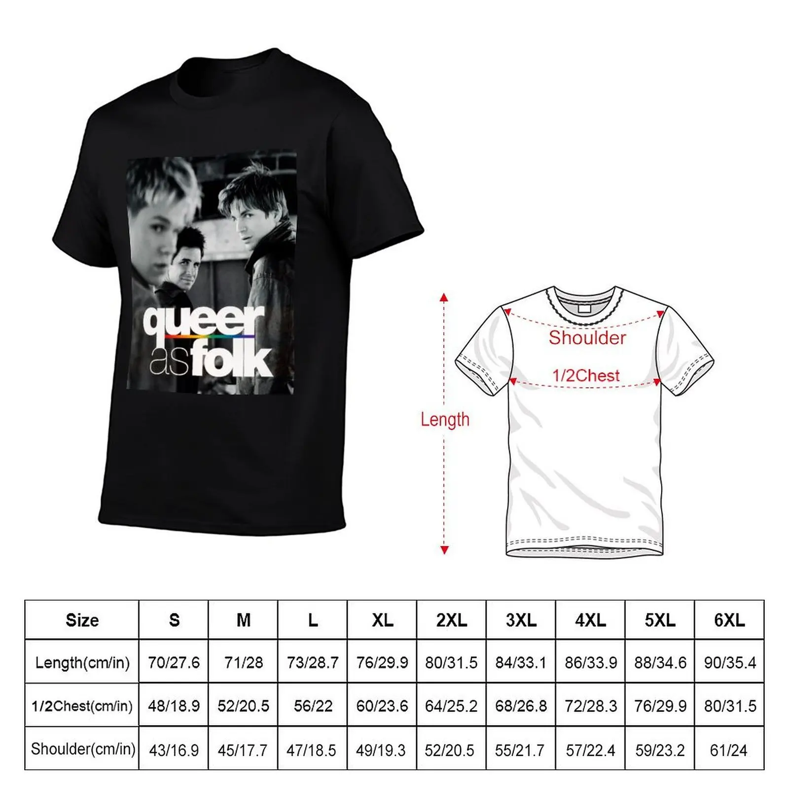 Queer as folk B&N T-Shirt t shirts for man graphic vintage t shirts for man slim fit t shirt for man 100 percent cotton T-Shirt