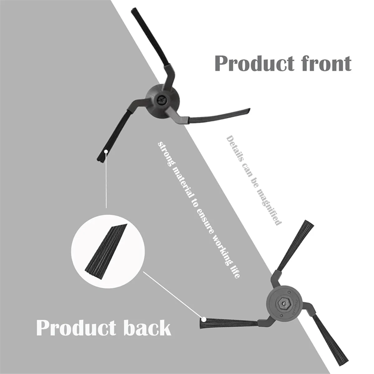FZFZ لـ X9 Pro روبوت فراغ استبدال أجزاء الفرشاة الرئيسية فرش جانبية مرشحات Hepa وسادات الممسحة