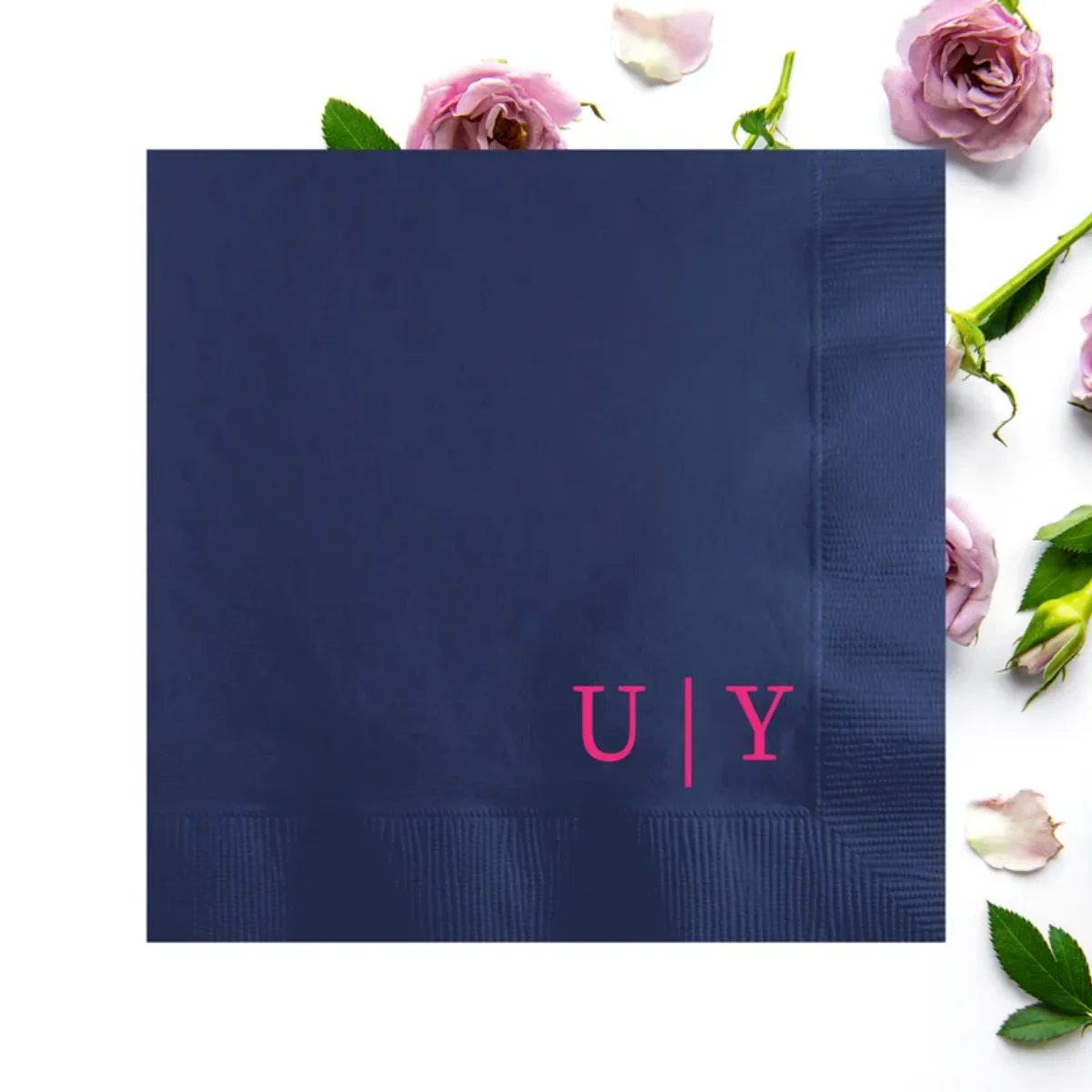 50 sztuk niestandardowych nowoczesnych serwetek początkowych, spersonalizowana serwetka ślubna z monogramem, odnowienie ślubu, rocznica, kolacja próbna, zaręczyny