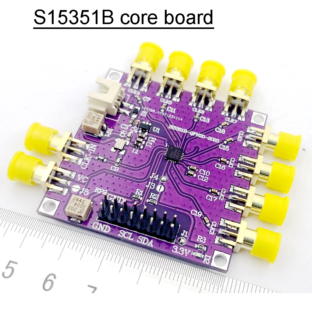 Imagem -05 - Módulo Gerador de Sinal Fonte do Relógio 8-channel Clock 25k200m Si5351b