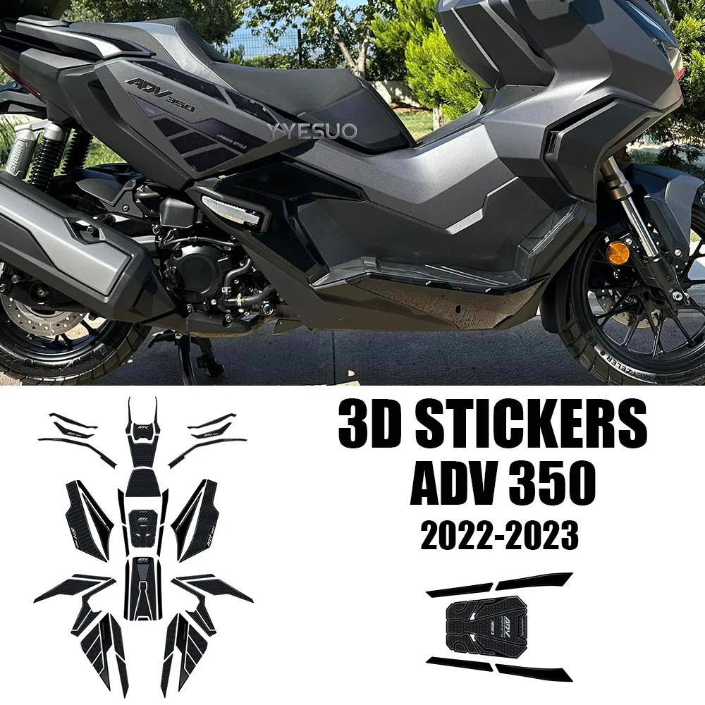 

for Honda ADV 350 Retrofit Parts 3D Sticker Kit Motorcycle Paint Protection Decals Fuel tank protection 350 Accessories