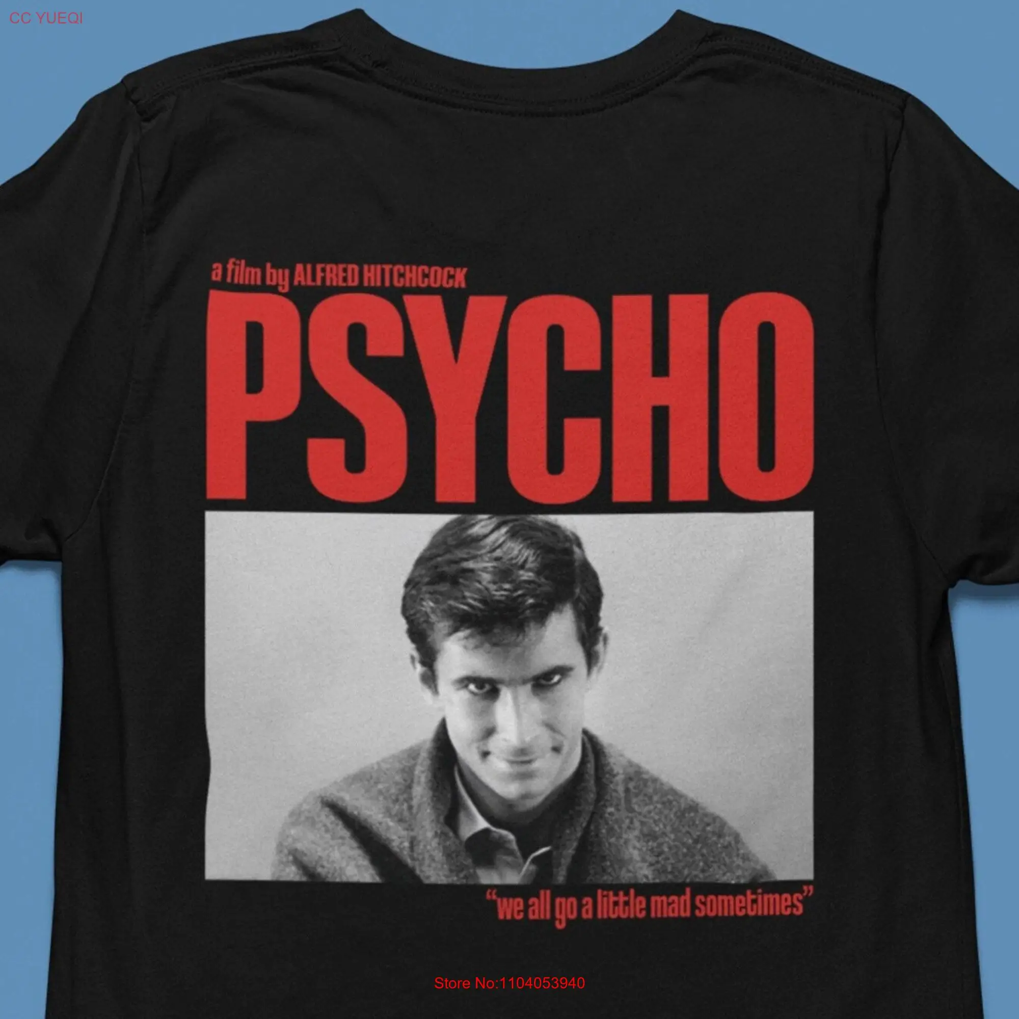 Psycho aesthetic T Shirt film cult tee Alfred Hitchcock movie terror halloween long or short sleeves