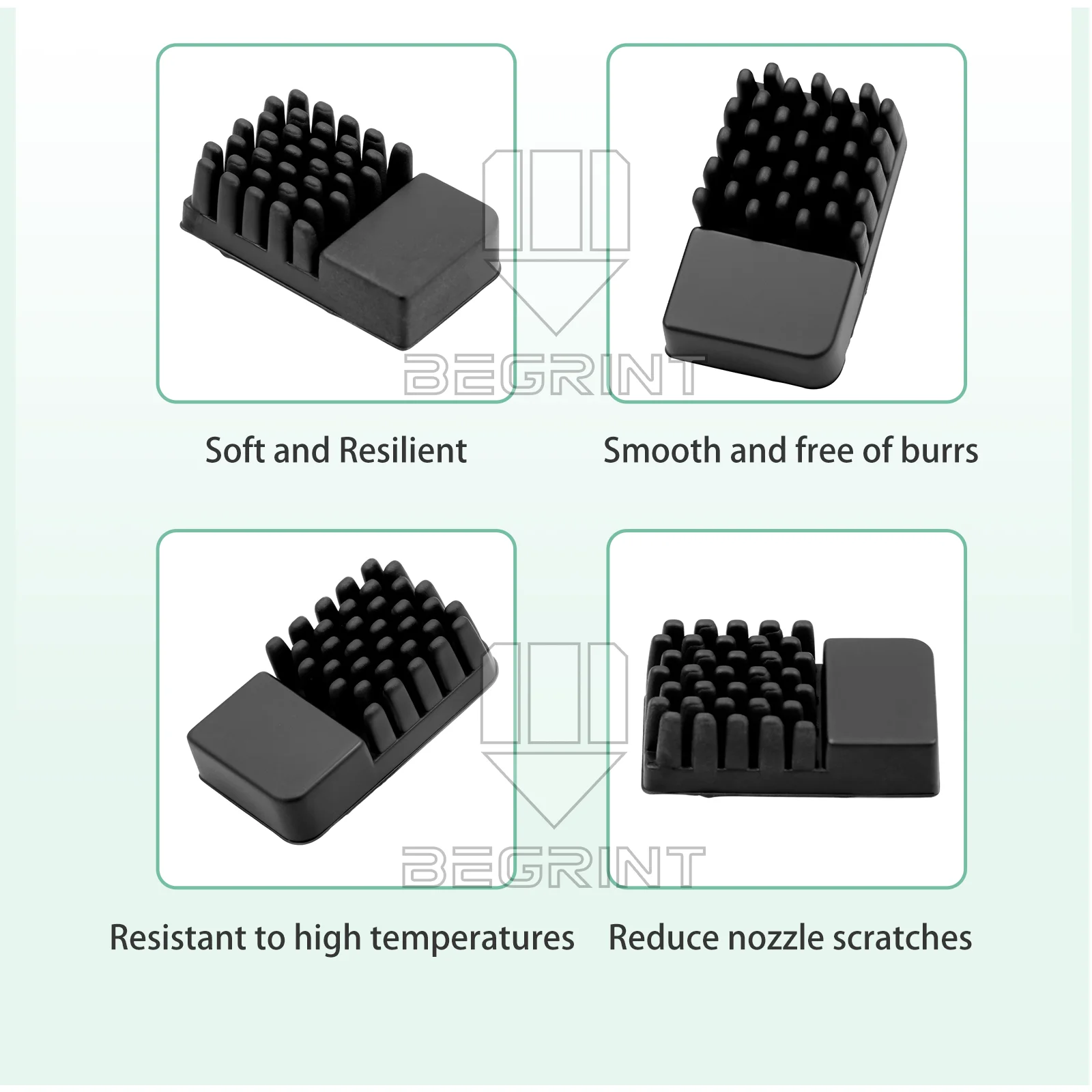 ممسحة السيليكون ل Elegoo Centauri الكربون فوهة فرشاة فوهة أداة تنظيف فوهة ممسحة فرشاة السيليكون تنظيف قوي #5