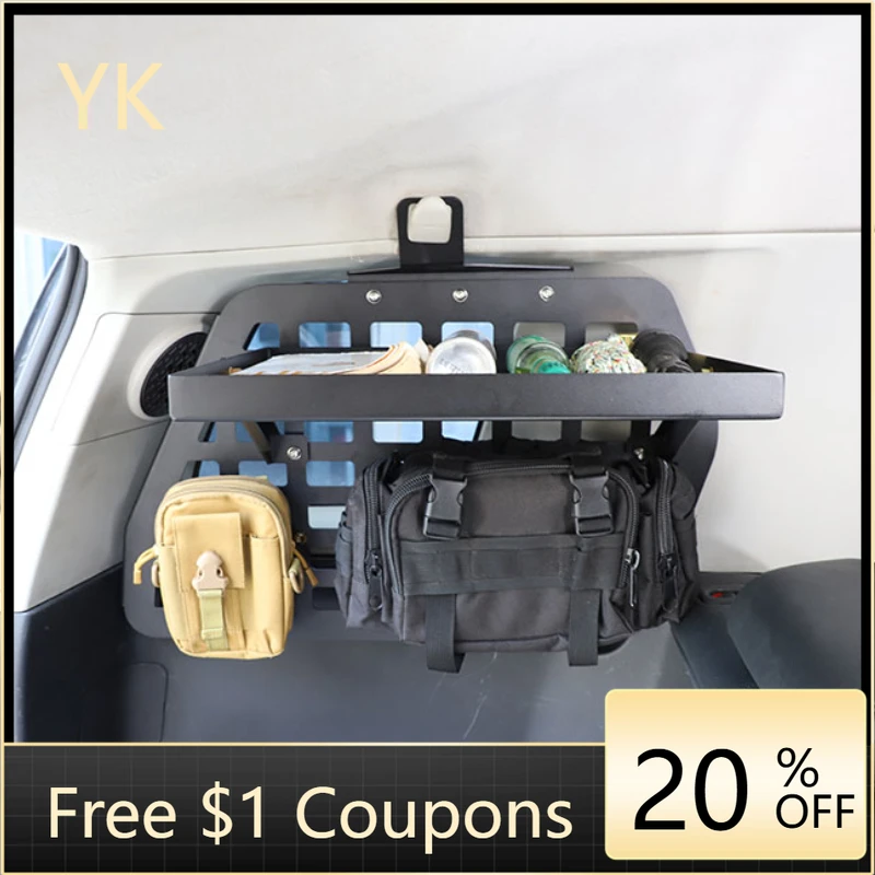 Car Trunk Side Window Storage Shelf Organizer Storage Bag First Aid Kit Bracket Car Accessories For Toyota FJ Cruiser 2007-2021