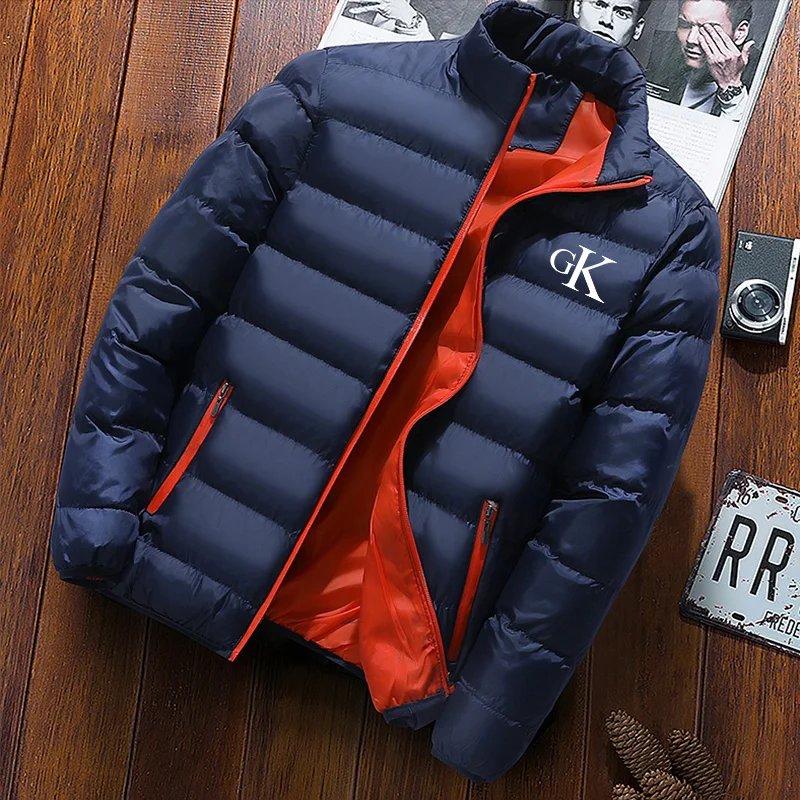 2024 New Trendy Men\'s padded autumn/winter brand short warm jacket thick casual parka