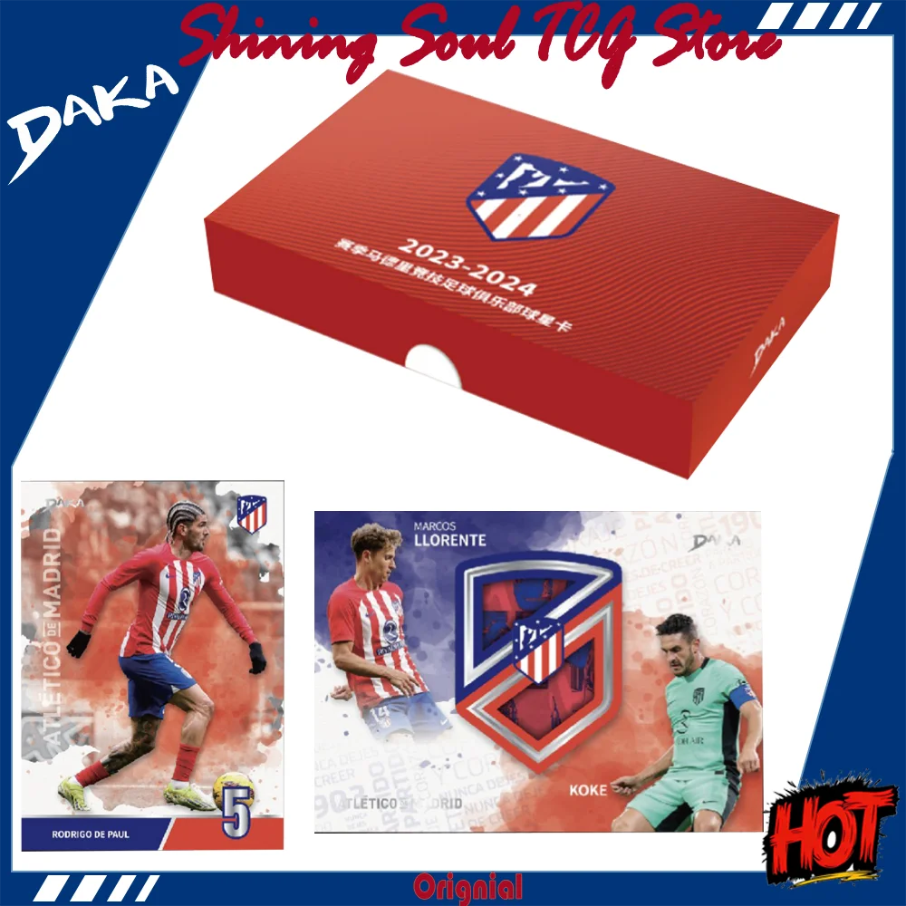 

Genuine Daka 2023-24 season Atlético Madrid Club Official Player Collection Card Sergio Agüero Antoine Griezmann Player Card