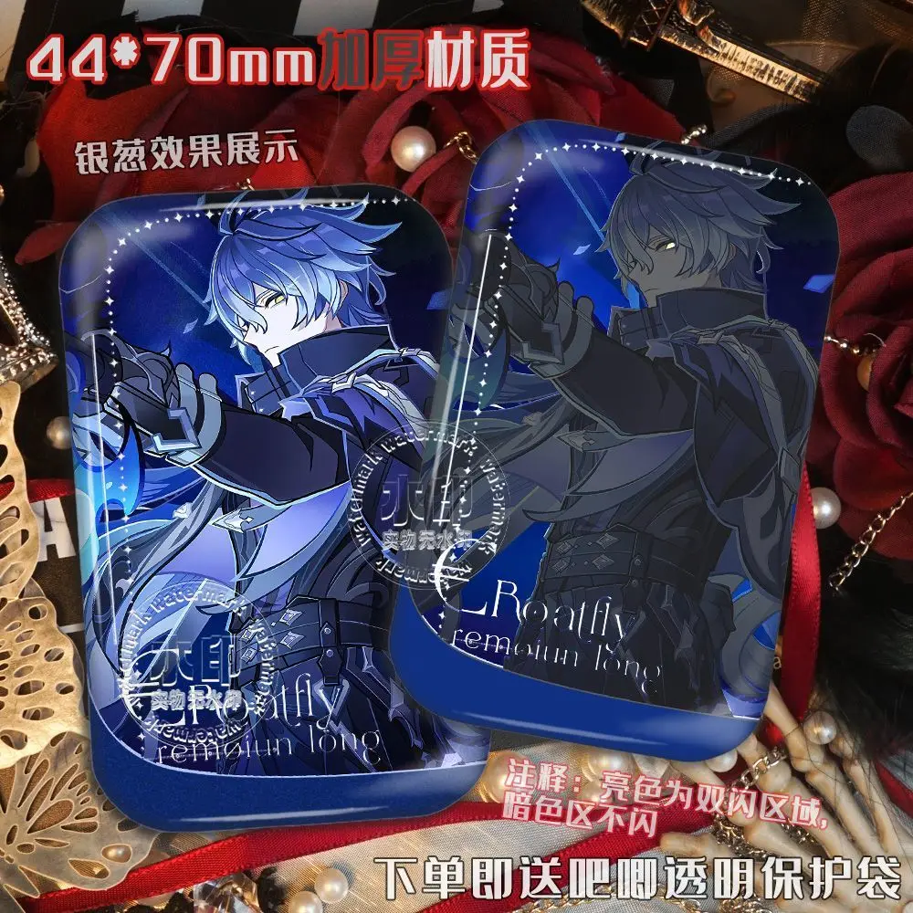 

Kyryll Chudomirovich Flins Genshin Impact Game квадратный значок с двойной вспышкой, брошь, булавки, эмблема, Хэллоуин, косплей, Рождественский подарок