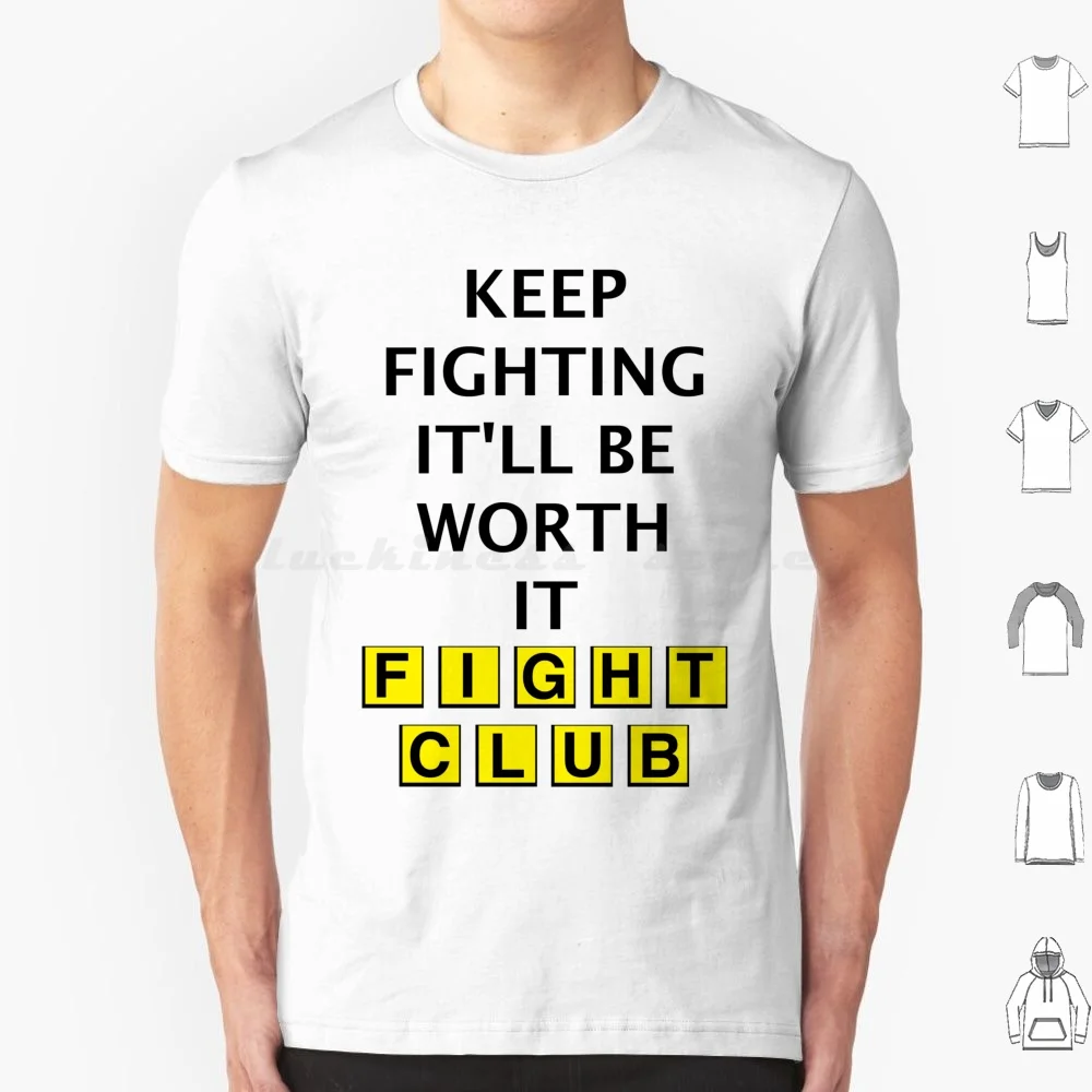 Keep Fighting T Shirt Cotton Men Women DIY Print Waffle House Fight Club