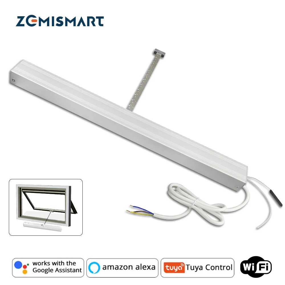 

Zemismart Tuya WiFi Window Opener 110v 240v Motorized Electric Chain Smart Life APP Alexa Google Home Voice Control