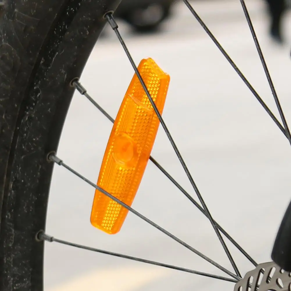 Plastic Wheel Rim Reflector Stable High Strength Spoke Warning Reflector Anti Rust Spoke Warning Reflector for Cycling