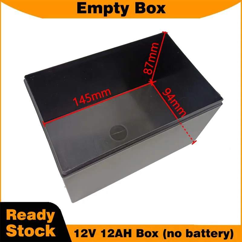 Empty Plastic Case for 12V 12AH Waterproof Storage Box for Solar System DIY 32650 Pack Replacement Parts for Repair or DIY