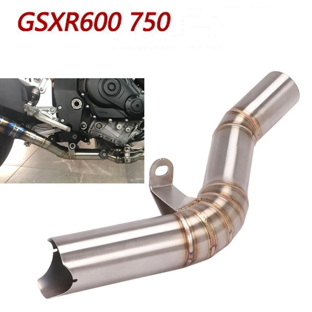 

Slip On For Suzuki GSXR600 GSXR750 K8 K10 Motorcycle Exhaust Modify Escape System Stainless Middle Link Pipe Connect Original