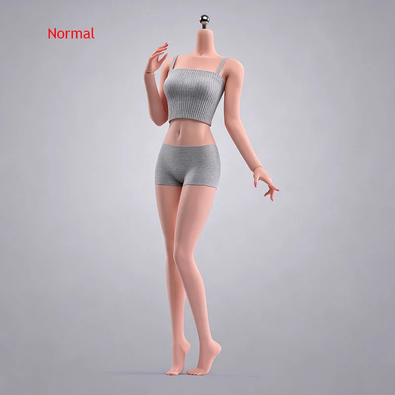 ANT T303 1/6 Makeup Seamless Body with Non Detachable Feet 12\'\' Female Soldier Big Breast Action Figure Replacement Body Model