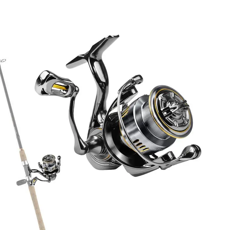 

Fishing Reel For Saltwater Saltwater Fishing Reels Water Resistant 5.2:1 Gear Ratio Smooth Catfish Fishing Reel For Trout