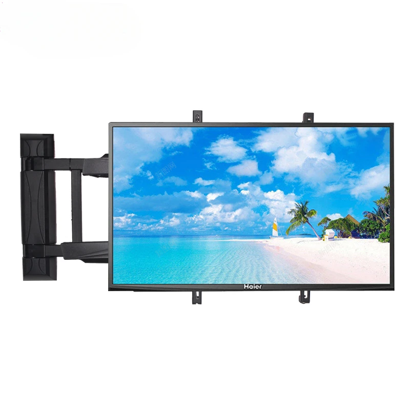 75-86inch Infrared controlled wall mounted TV bracket Built-in safety anti-collision system Intelligent angle memory