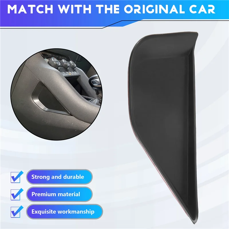 2PCS Car Side Center Control Storage Box Space Plate Plastic Cover Trim Interior Accessories For Skoda Kodiaq 17-22-T61C